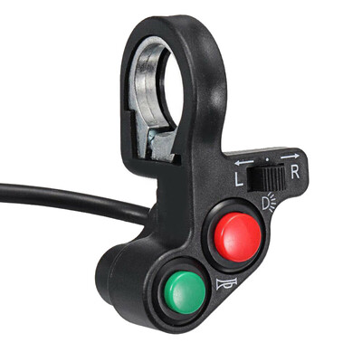 

Motorcycle Scooter Quad Headlight Switch Horn Turn Signal ONOFF 78" 12V-85V