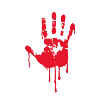 

Halloween Bloody Hand Removable Wall Sticker Tattoo Bar Window Horror Decals Home Decorative Wallpaper