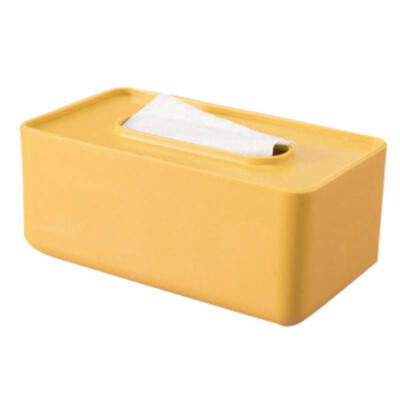 

Rectangular Facial Tissue Box Office Car Plastic Tissue Holder Bathroom Toilet Paper Case