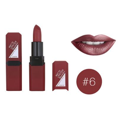 

12 Colors Natural Non-Stick Cup Waterproof Matte Velvet Glossy Lip Gloss Lipstick Sexy Red Lip Tint Long Lasting Easy to Color