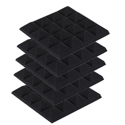 

〖Follure〗5Pcs Acoustic Foam Panel Sound Stop Absorption Sponge Studio KTV Soundproof