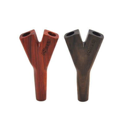 

Double Barrel Wooden Cig Holder Joint Cigarette Accessories Rolling Cone Smoking Pipe Holder King Paper Palm Wood Tobacco Pipes