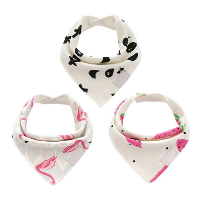 

Baby Girls Boys Baby Clothing Saliva Towel Cotton Cartoon Bibs Burp Cloths 3pcsSet Fit 0-3Y Baby Accessories