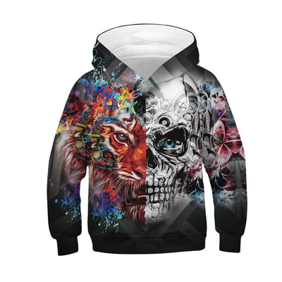 

AOWOFS new 3D digital printing Christmas Plus size mens Hoodies parent-child pullover Kids sweater womens hoodie QYDM152-TZ030
