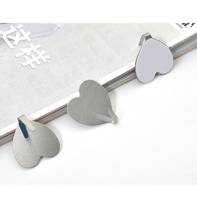 

10 Stainless Steel Adhesive Strong Sticky Wall Hooks Waterproof Hooks