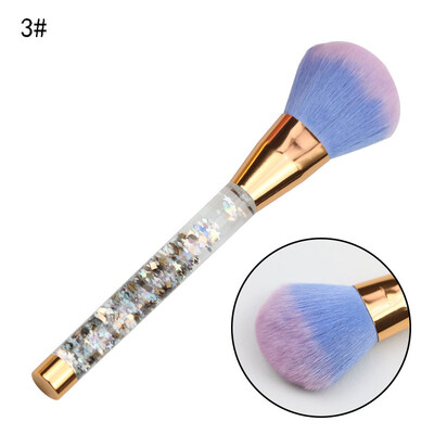 

Quicksand Makeup Brushes Liquid Flash Crystal Handle Dust Brush Portable Glitter Professional Makeup Tool