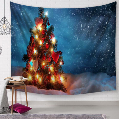 

Tailored Christmas Tapestry Santa Print Wall Hanging Tapestry Art Home Decor