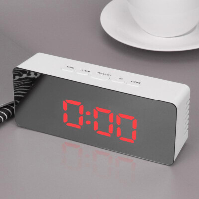 

Gobestart Multi Functional Digital LED Mirror Clock Alarm Night Lights Thermometer