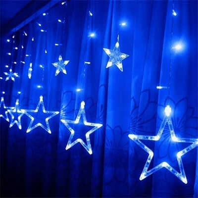 

〖Follure〗LED Stars Christmas Hanging Curtain Lights String Net Xmas Home Party Home Decor
