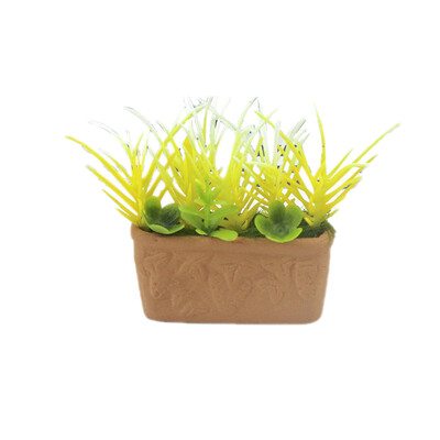 

Siaonvr Simulation Decoration Dollhouse Miniature Scene Potted Plant Pretend Play Toy
