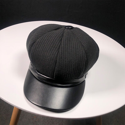 

Pendant autumn&winter new style new style new style Korean outdoor retro-knit cap England style ducks tongue cap