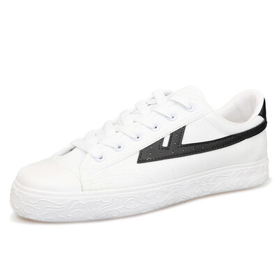 

Warrior canvas shoes low to help casual couple models with flat-bottom sports WL0003T black&white 35 larger one yard