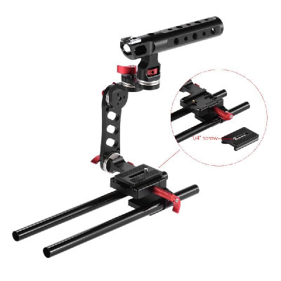 

Andoer C-Shape Video Photography Film Making Camera Cage Bracket with Quick Release Plate 15mm Rods for Sony A7 A7R A7II ILDC for