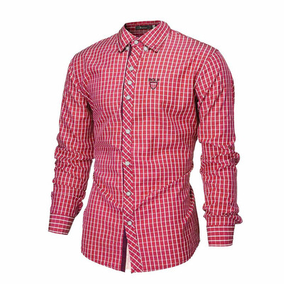 

Toponeto Men Striped Splicing Pocket Long Sleeve Shirt Fashion Long Sleeve Blouse Top