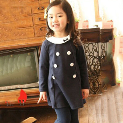 

Girls Kids Costumes Dress Clothes Long Sleeve 2-7 Y Baby Party One-Piece Dress