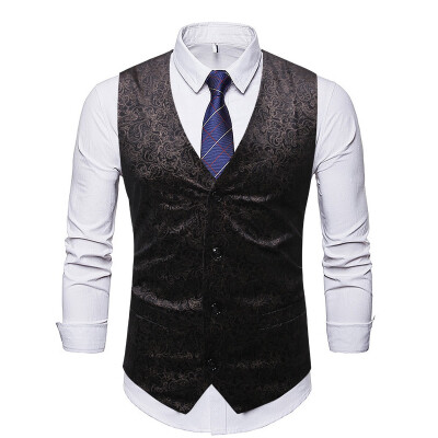 

Toponeto Mens Fashion Punk Vest Slim Fit Business Wedding Waistcoat Sleeveless Tank