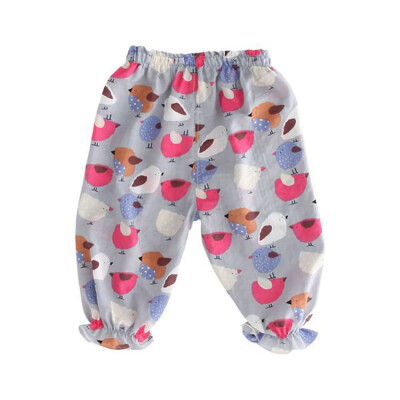 

Baby Clothes Baby Girls Boys Summer Cotton Mosquito Bites Pants Sports Casual Toddler Floral Pattern Trousers Long Pants