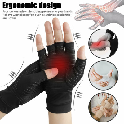 

Hot Sale Magnetic Anti Arthritis Health Compression Therapy Gloves Fingerless Gloves