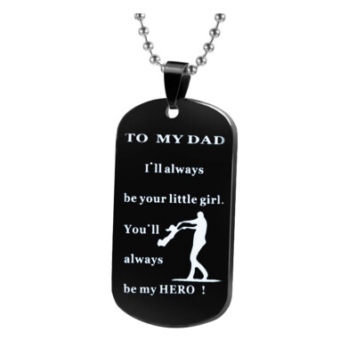 

Dog Tags Pendant Necklace Family Jewelry To My Son Daughter We Love You Love Dad Mom Necklace Military Army Cards