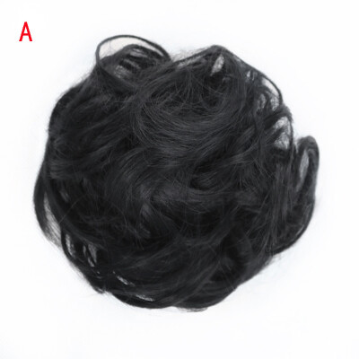 

Gobestart Womens Curly Messy Bun Hair Twirl Piece Scrunchie Wigs Extensions Hairdressing