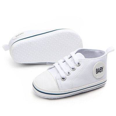 

Newborn Baby Boy Girl Pram Shoes Infant Casual Shoes Toddler Pre Walker Trainers