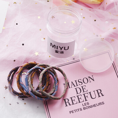 

New 10 Pcs Cute Women Girl Floral Print Elastic Hair Accessory Band Rope Ponytail Holder Headbands