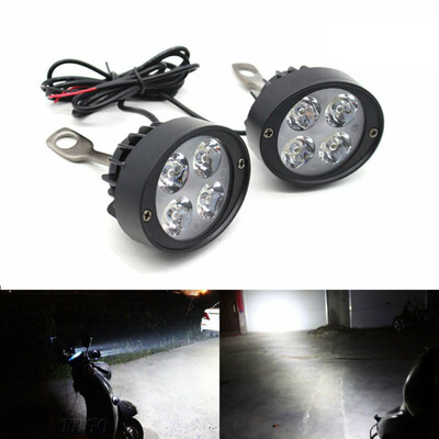 

Motorcycle Headlight Spot Fog Lights Head Front Work 4 LED 12V Motorbike