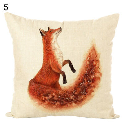 

45x45cm Animal Printed Throw Pillow Case Cushion Cover Home Sofa Bed Car Decor