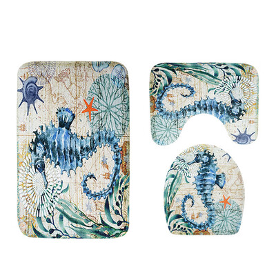 

〖Follure〗3pcs Non-Slip Suction Grip Bath Mat Bathroom Kitchen Carpet Doormats Decor