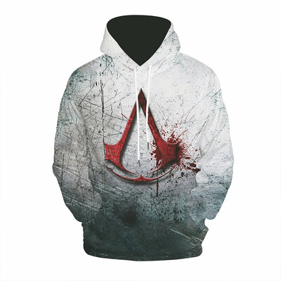 

Toponeto Mens Autumn Spring Fashion 3D Printing Hoodie Hooded Loose Long Sleeve Top