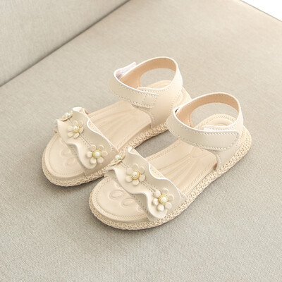 

Children Sandals Girls White Children Summer Shoes For Girls Rubber Flowers Princess Shoes Girls Sandals