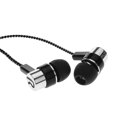 

11M Reflective Fiber Cloth Line Noise Isolating Stereo In-ear Earphone Earbuds Headphones with 35 MM Jack Standard