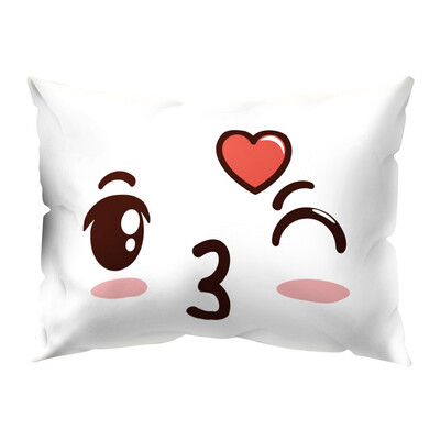 

〖Follure〗Naughty Expression Soft Peach skin Throw Pillow Pillow Cover 30x50cm Home Decor