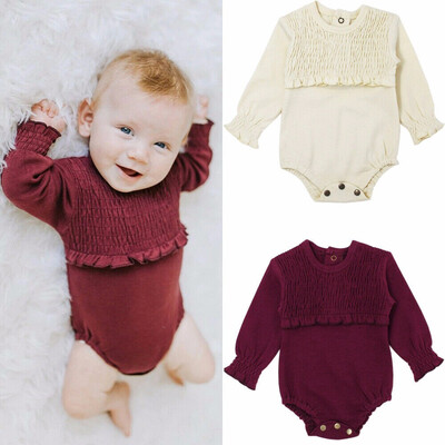 

Newborn Baby Boy Girl Infant Clothes Set Ruffle Romper Bodysuit Jumpsuit Outfit