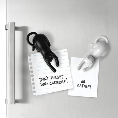 

Creative Cartoon Cute Refrigerator Stickers 4PCS Unique Cute Cat Shape Silicone Refrigerator Magnetic Stickers Household