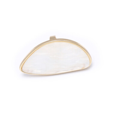 

Fashionable Acetate Plate Adjustable Oval Geometric Resin Rings