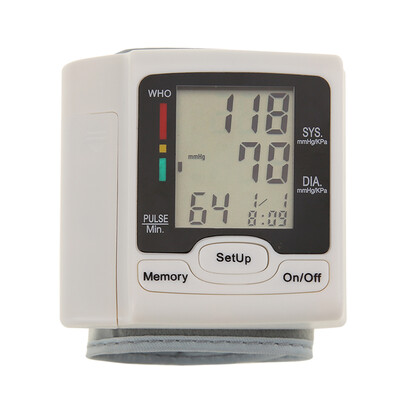 

Health Care Automatic Wrist Digital Wrist Detector Blood Pressure Heart Beat Rate Pulse Meter