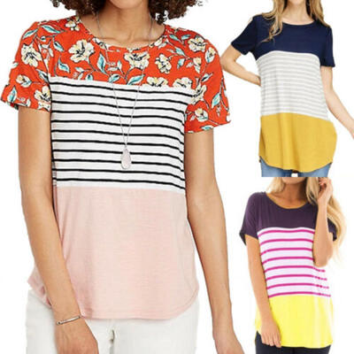 

Women Short Sleeve Nursing Tops Pregnant Maternity Breastfeeding T Shirt Blouse