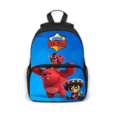 

Brawl&Stars Kids School Backpack Polyester Waterproof anti-scratch School Bag Lunch Bag for School Travel Hiking Picnic