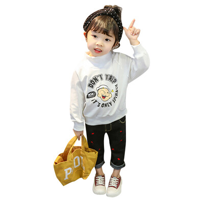 

Brand Baby Long Sleeve Girls T-shirts Kids Clothes Clothing Child Print Costume Top Tees