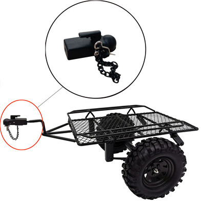 

Siaonvr Metal Hitch Trailer Hook for SCX10 90046 Traxxas TRX4 110 RC Crawler Car