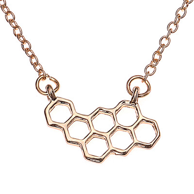

Fashion Women Hexagonal comb Necklace Charm Pendant Jewelry Gift