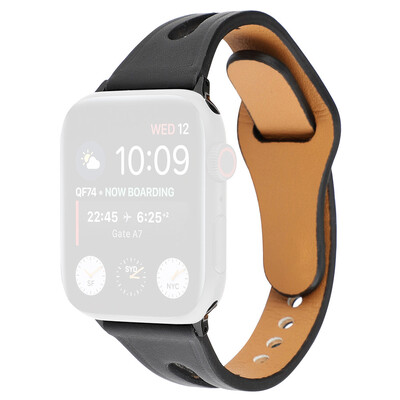 

〖Follure〗Premium Leather Band Replacement Strap Compatible For Apple Watch 4321 4244mm