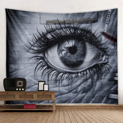 

Printed Tapestry Wall Hanging Colorful Curtain Watercolor Eye Decorative Wall Art Tapestry Bedspreads