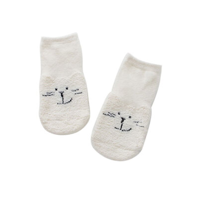 

Winter Cute Baby Animals Printed Coral Velvet Socks Kids Thicken Warm Fluffy Floor Socks