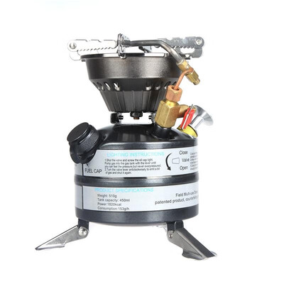 

Portable One-piece Outdoor Gasoline Stove Camping Picnic Hiking Burner