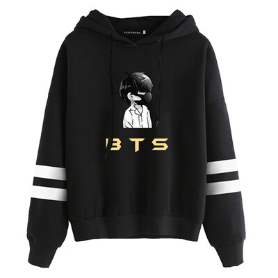 

Kpop BTS Hoodie Cute Cartoon Image Pullover Sweatshirt Winter Warm Jumper for Lovers
