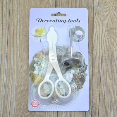 

1 Set Cake Decoration Tools Cake Flower Nails Stand Icing Cream Cake Scissors
