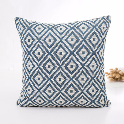 

Cushion Cover Polyester Cotton Plaid Pillow Cases Square Rectangle Pillow Cover for Sofa Room Home Office Decor