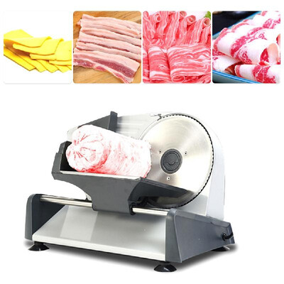 

KA18 Food Slicer Electric Meat Slicer with 75in Removable Stainless Steel Blade Pusher Cheese Fruit Vegetable Bread Cutter Adjust